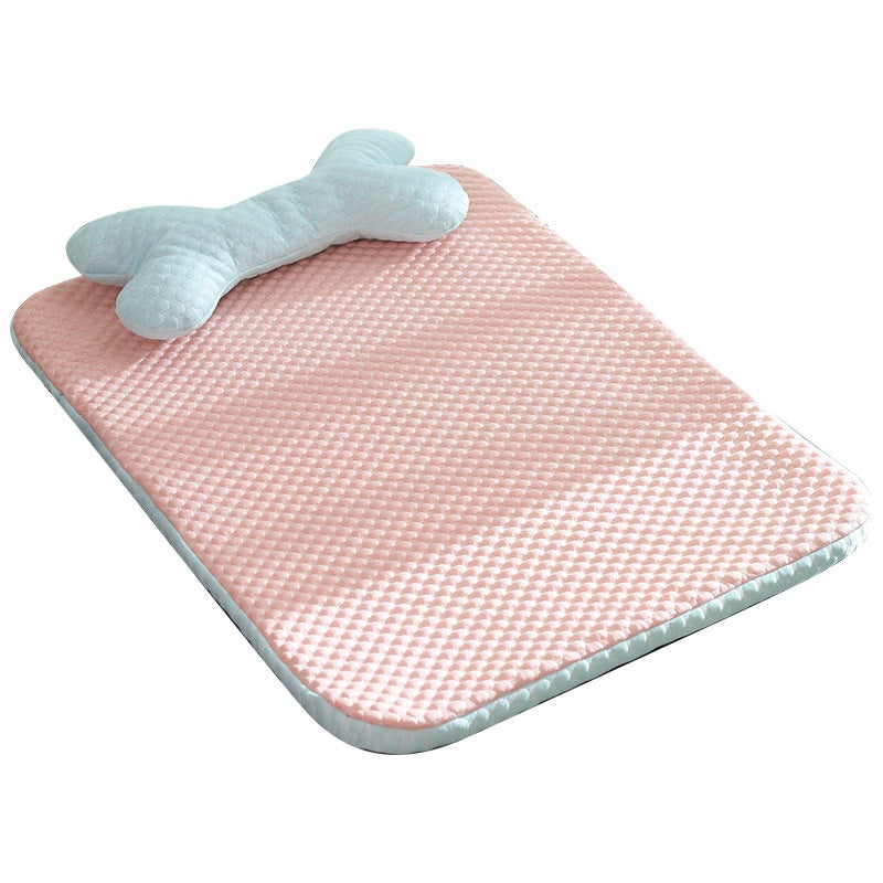 Dog Bed Breathable Cooling Spring Summer Pet Sleeping Mat for Small Medium Dogs Cats Soft Non-Slip Dog Kennel Pet Supplies Pet Products
