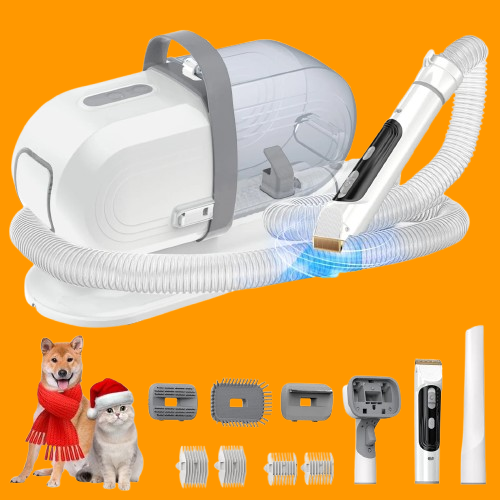 5-in-1 Pet Grooming Vacuum – Quiet, Powerful & Easy